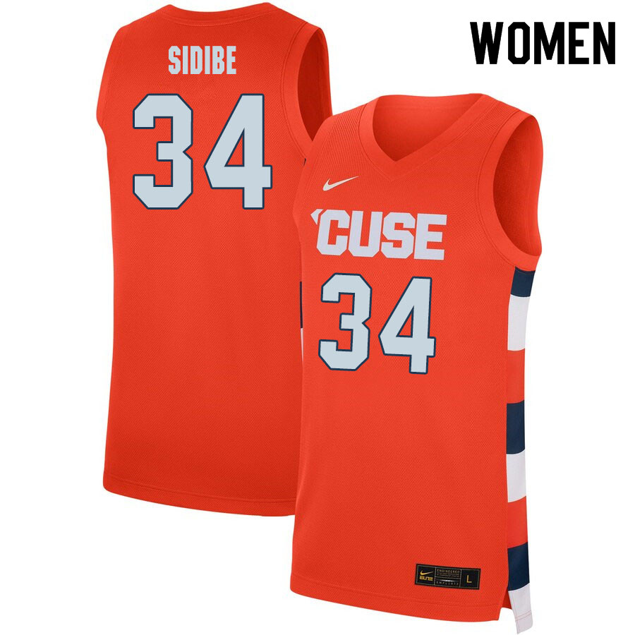 2020 Women #34 Bourama Sidibe Syracuse Orange College Basketball Jerseys Sale-Orange